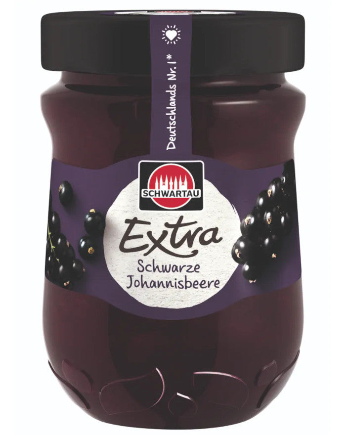 Schwartau Extra Fruchtaufstrich Schwarze Johannisbeere 340g / 11.99 oz