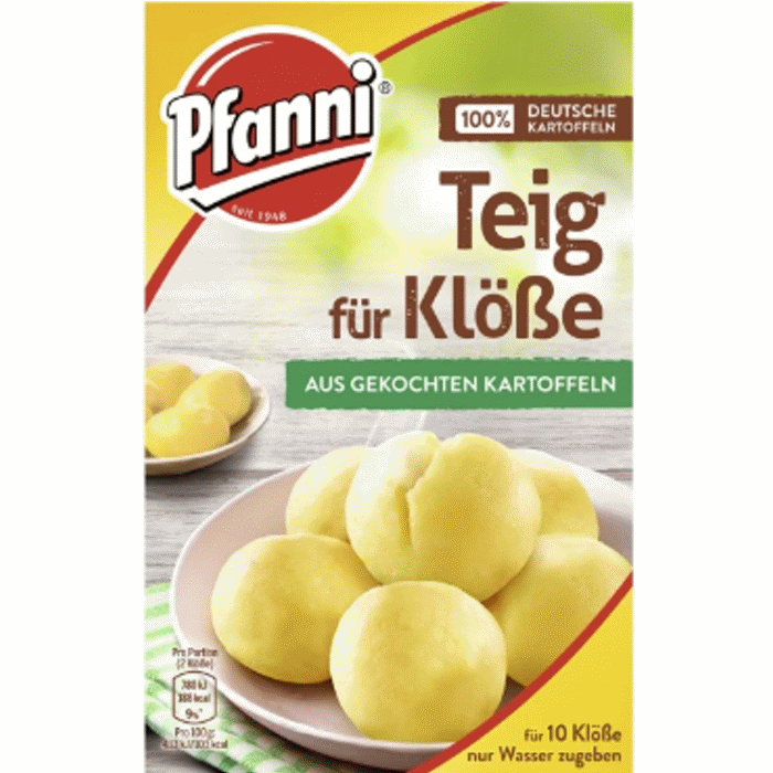Pfanni Teig für Klöße aus gekochten Kartoffeln 250g