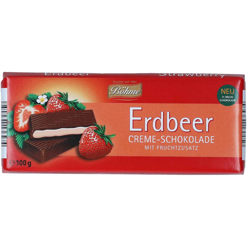 Chocolat à la crème à la fraise Bohème 100g / 3.52oz