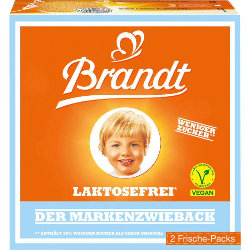 Brandt Rusks Lactose-Free, Vegan 225g / 7.93oz