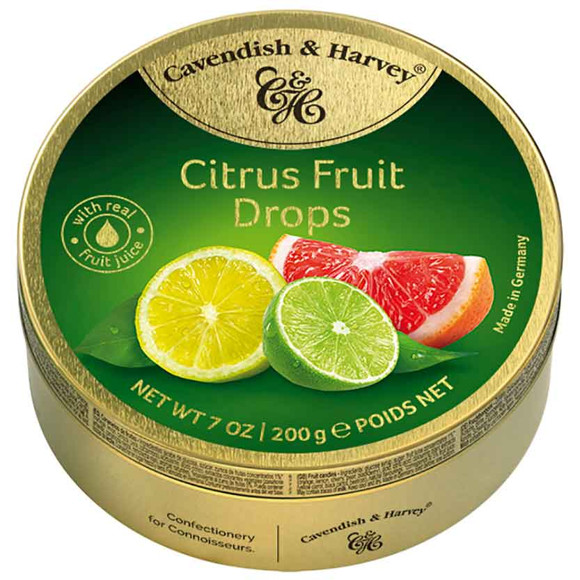 Cavendish & Harvey Citrus Fruit Drops 200g / 7.05oz