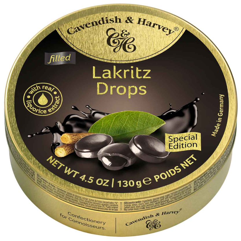 Cavendish & Harvey Filled Licorice Drops 130g / 4.59oz