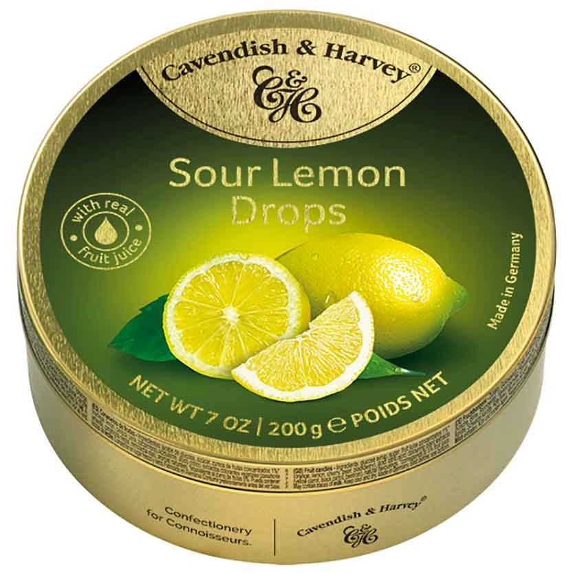 Cavendish & Harvey Sour Lemon Drops 200g / 7.05oz