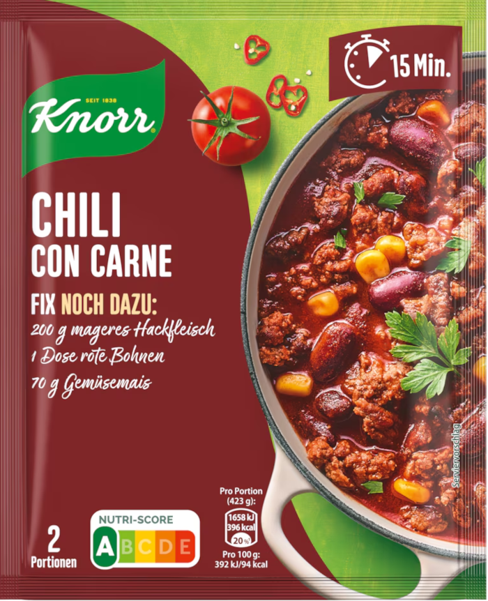Knorr Fix Seasoning Mix for Chili con Carne 33g / 1.16oz