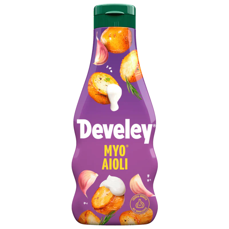 Develey MYO® Aioli vegano Creme para Salada com Alho 235ml / 7.95 fl.oz.