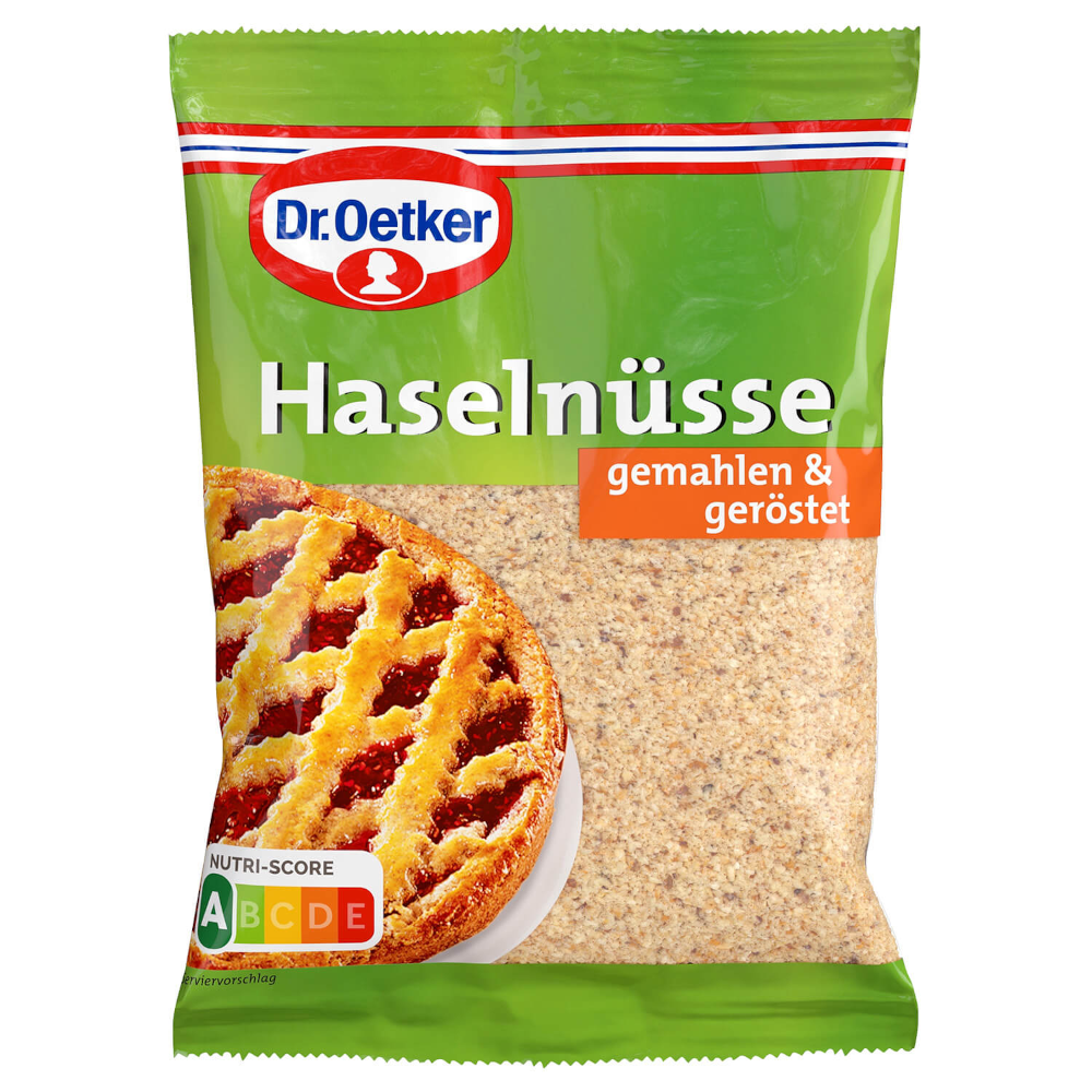 Dr. Oetker Hazelnuts ground &amp; roasted 100g / 3.52oz