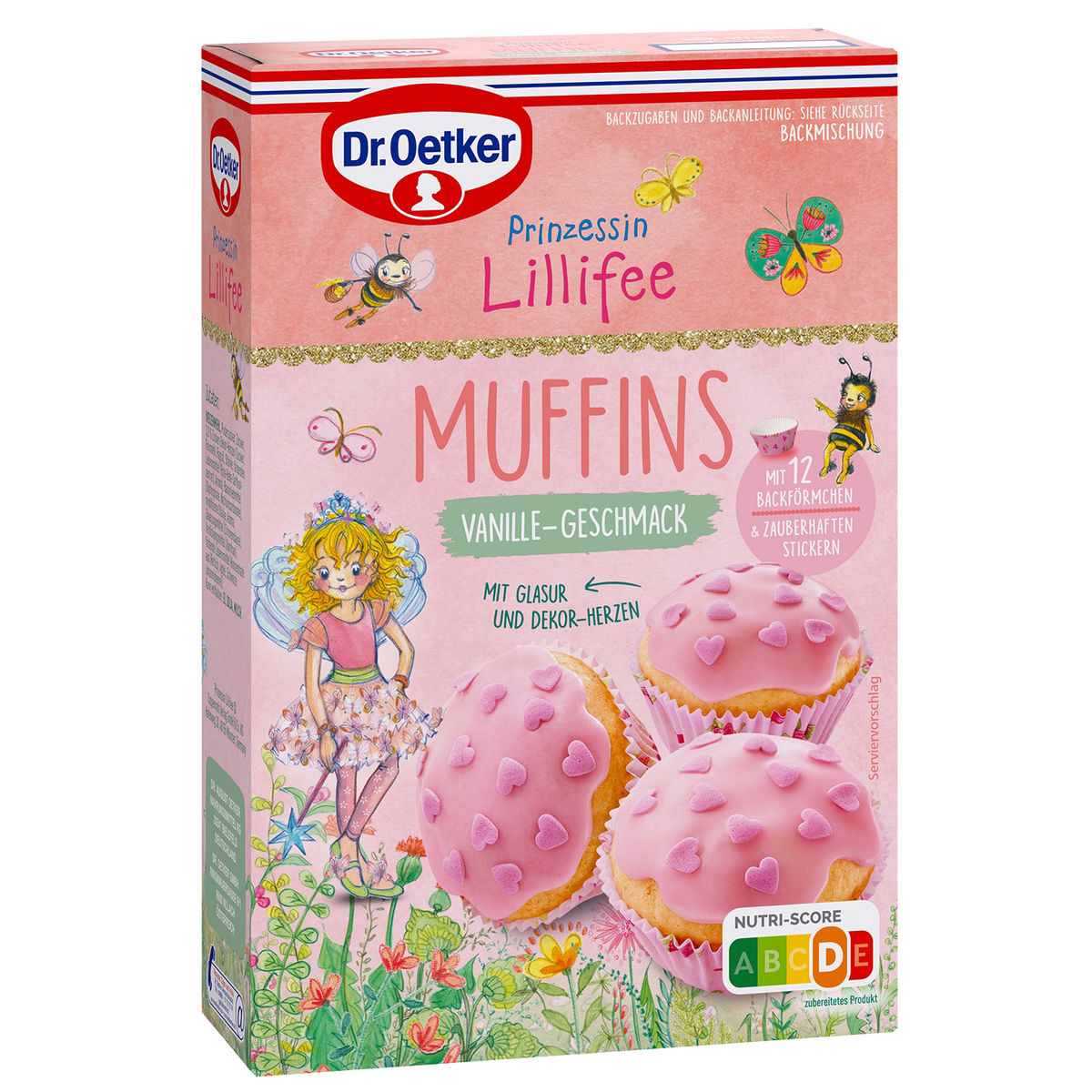 Dr. Oetker Princess Lillifee vaniljemuffins bagemix 397g