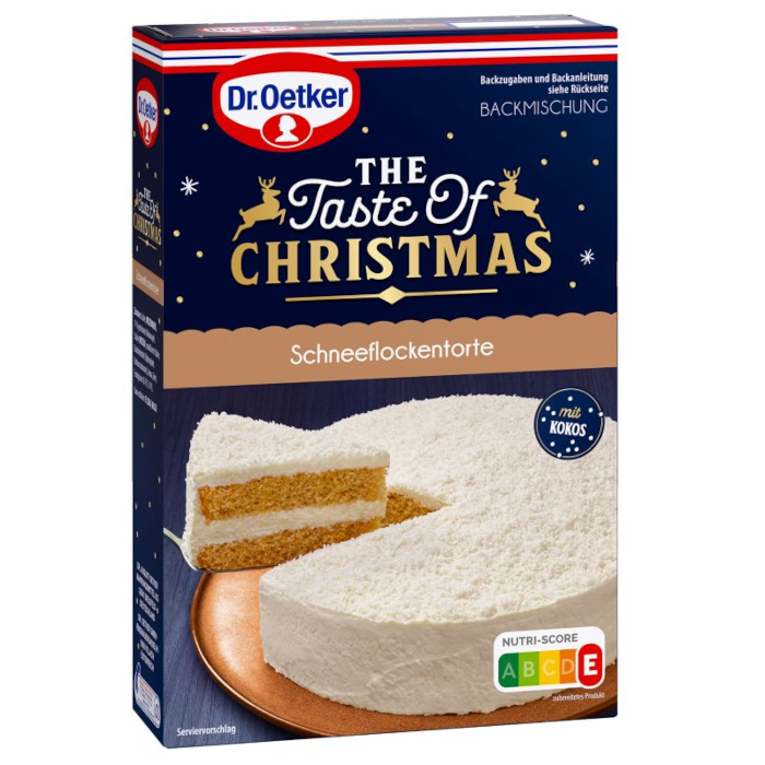 Dr. Oetker Le Goût de Noël Schneeflockentorte Mélange à gâteau