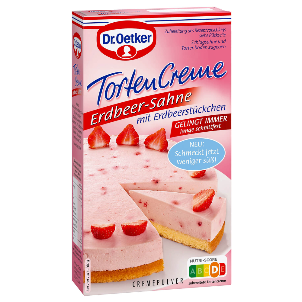 Dr. Oetker Cake Cream Strawberry Cream 100g / 3.52oz