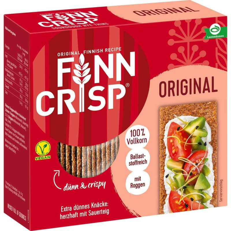 Finn Crisp Knäckebrot Original, vegan 200g / 7.05oz