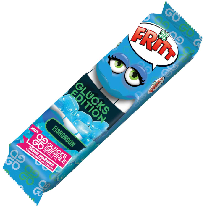 FRITT Glücks Edition Eisbonbon Kaubonbonstreifen 70g  / 2.46oz