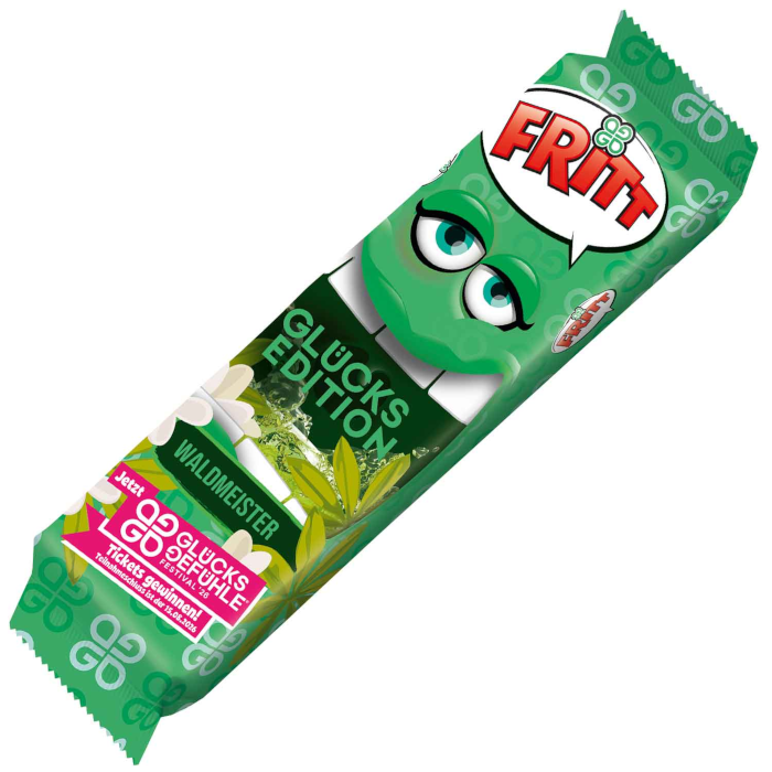 FRITT Glücks Edition Waldmeister Kaubonbonstreifen 70g  / 2.46oz