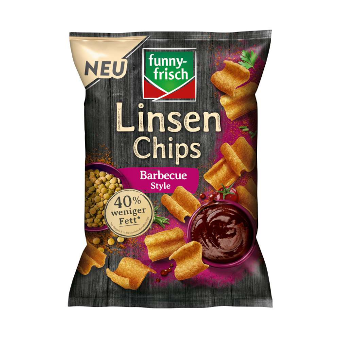 funny-frisch Lentil Chips Barbecue Style 90g