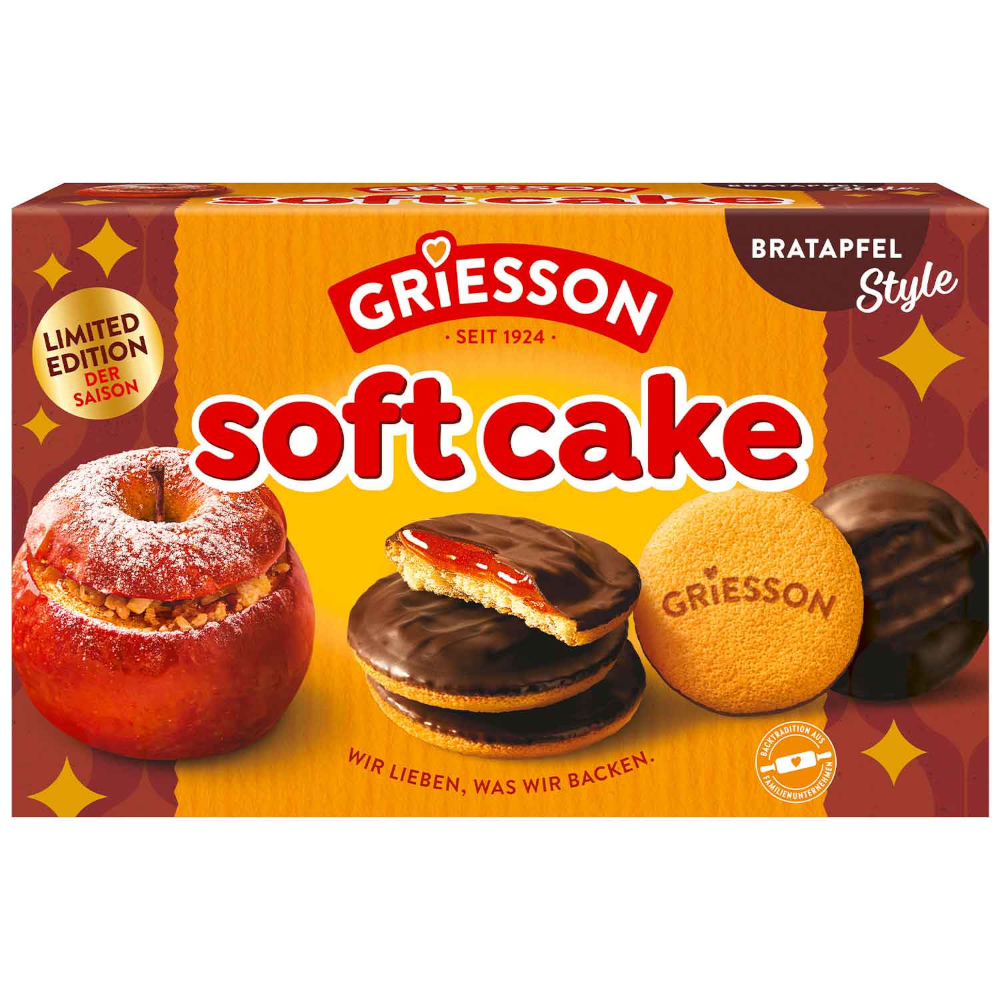 Griesson Soft Cake Seasonal Baked Apple Style 300g / 10.58oz