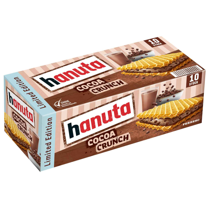 Ferrero Hanuta Cocoa Crunch Waffeln Limited Edition 10 Stück