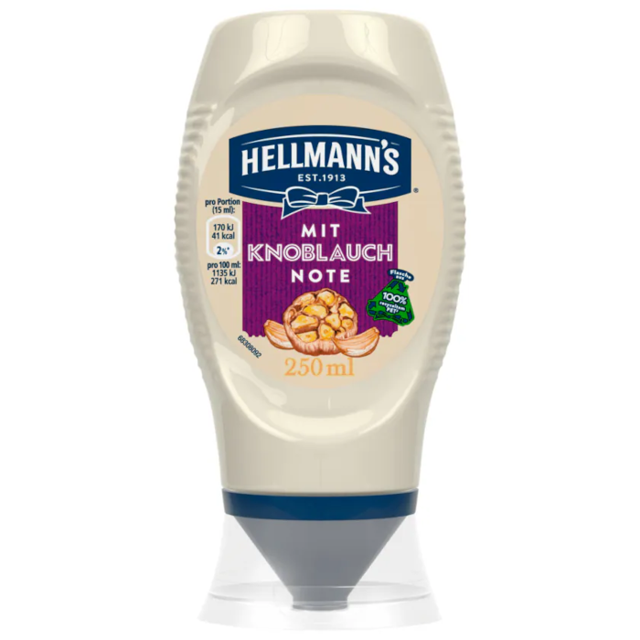 Molho HELLMANN´S com sabor a alho 250ml / 8.45 fl. oz.