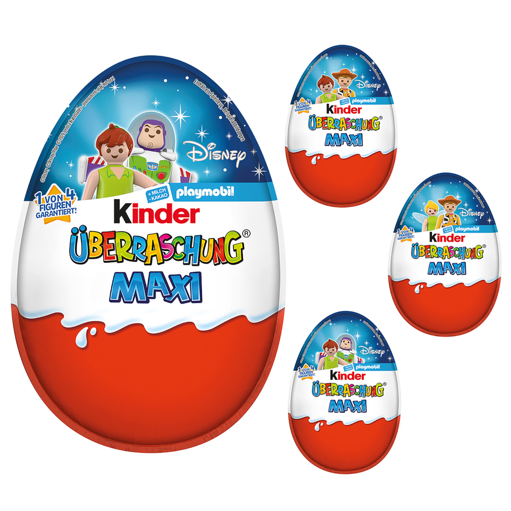 Ferrero Kinder Surprise Maxi Classic Egg 'Playmobil' 100g / 3.52 oz