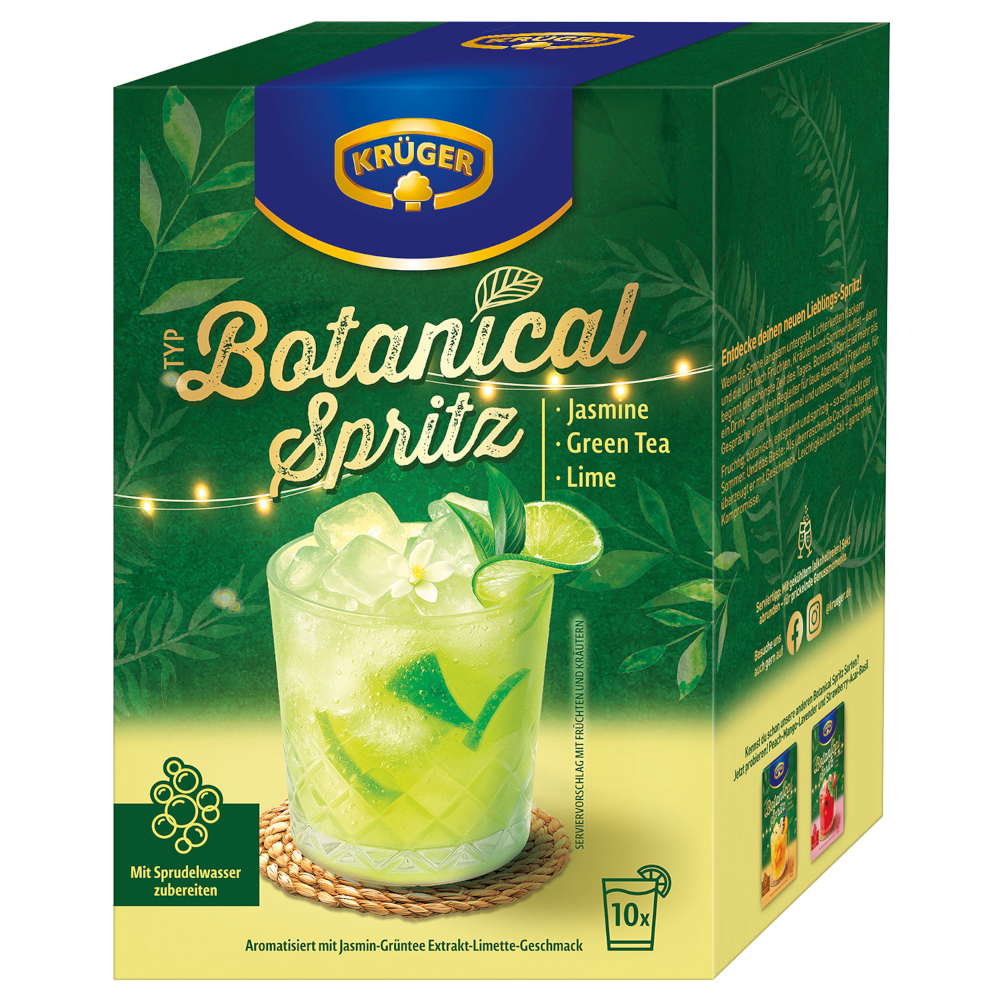 KRÜGER Typ Botanical Spritz Jasmine Green Tea Lime 10er
