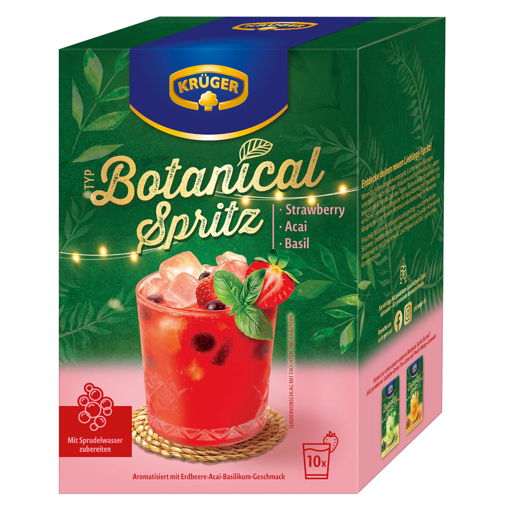 KRÜGER Typ Botanical Spritz Strawberry Acai Basil 10er