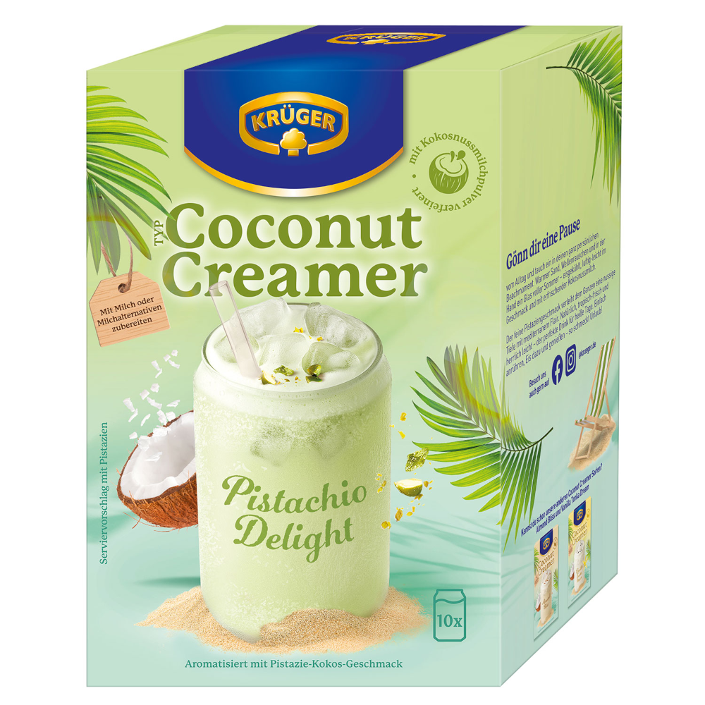 KRÜGER Coconut Creamer Pistachio Delight Getränkepulver 10er