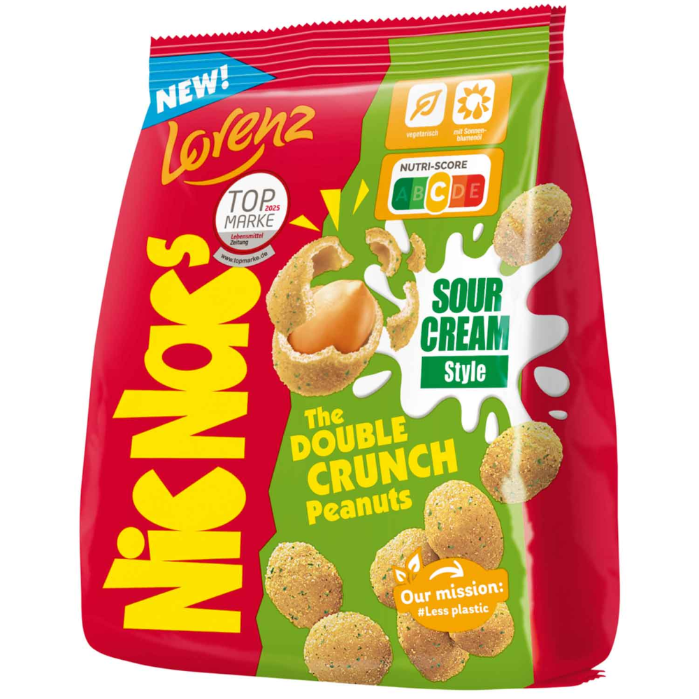 Lorenz NicNac´s Sour Cream Style Erdnüsse in knuspriger Teighülle 110g