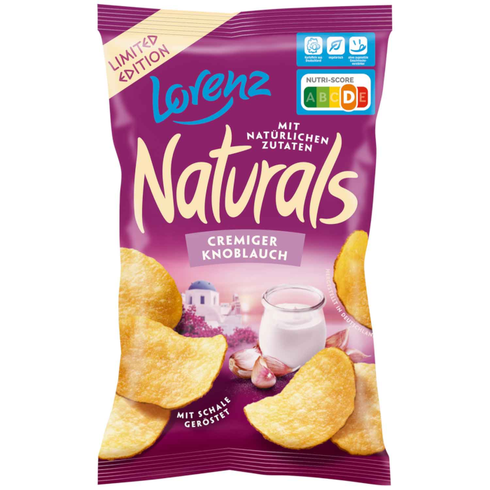 Lorenz Naturals Chips Creamy Garlic Limited Edition 95g / 3.35oz