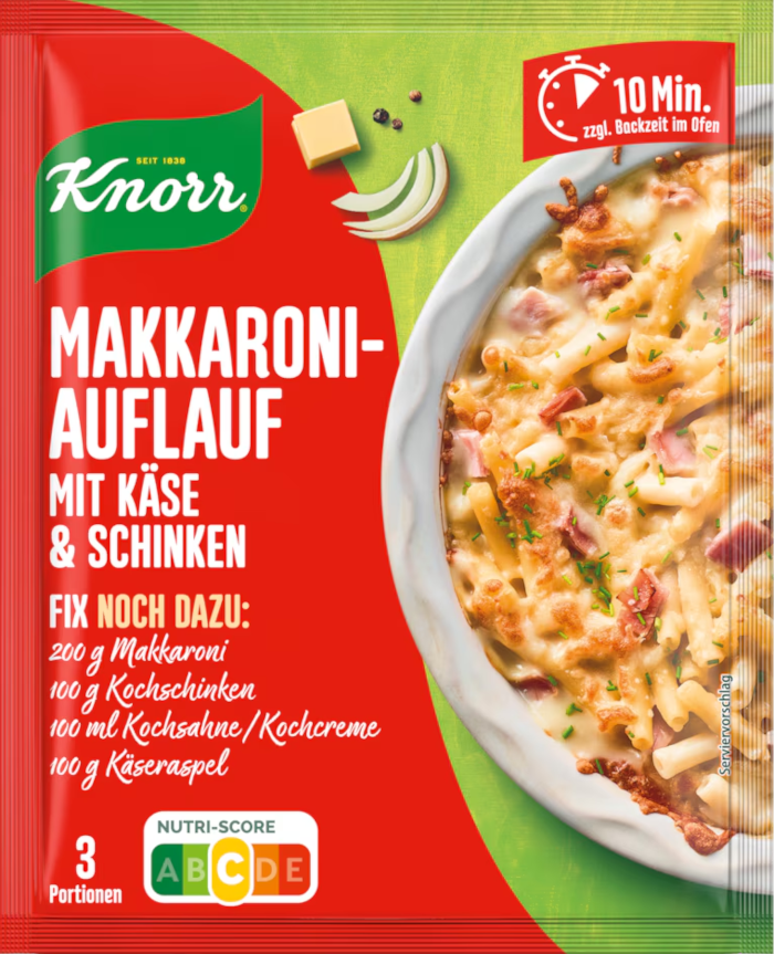 Knorr Fix voor Macaroni Ovenschotel met Kaas & Ham 35g / 1.23oz