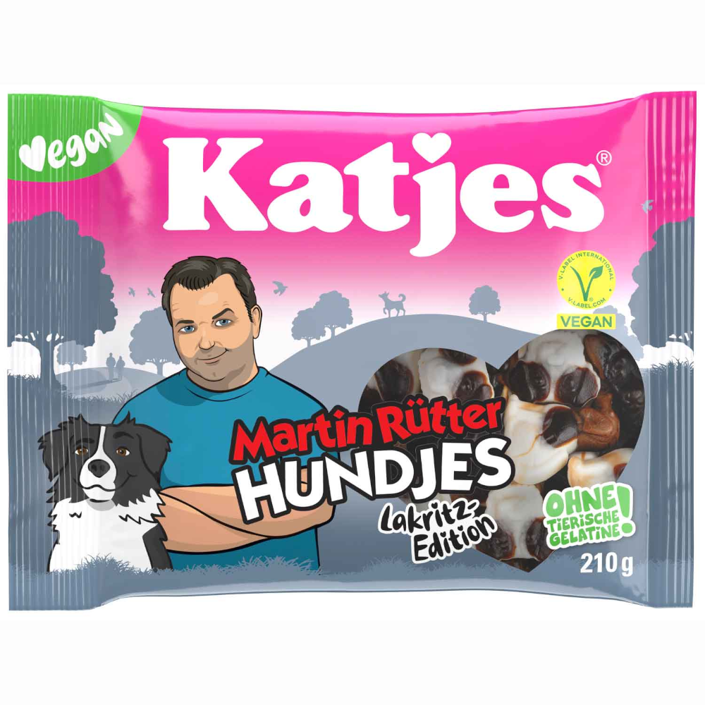 Katjes Martin Rütter Hundjes vegan licorice edition 175g