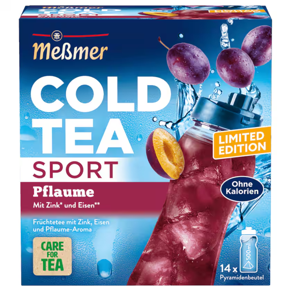 Meßmer Cold Tea Sport Plum 14 bolsitas de té piramidales