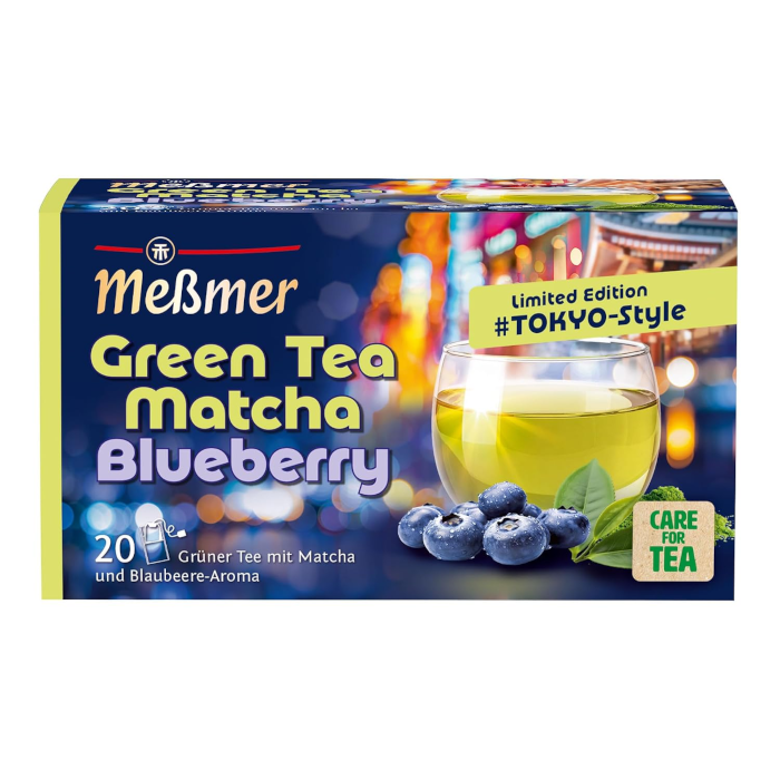 Meßmer Regional Tea Tokyo Style Green Tea Matcha Blueberry 20 Tea Bags