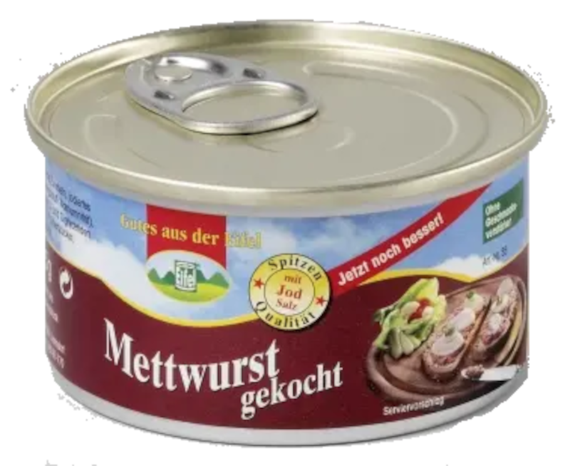 Gutes aus der Eifel Mettwurst gekocht 125g / 4.41oz