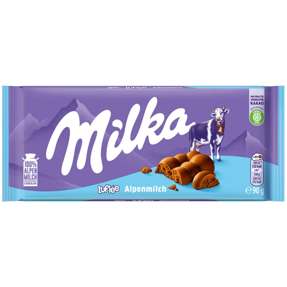 ミルカ ルフレー アルペンミルヒ エアチョコレート 90g / 3.17 oz