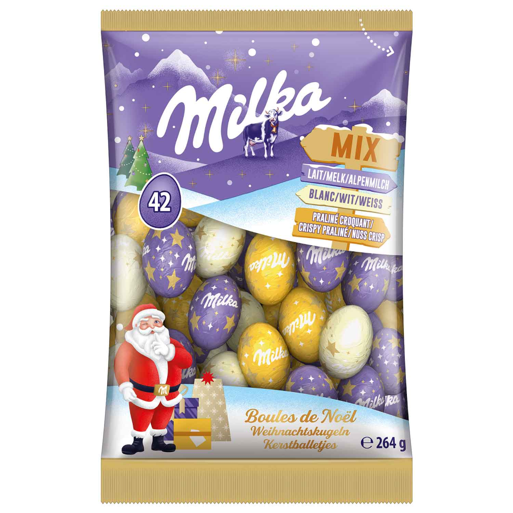 Milka Weihnachtskugeln Mix 264g / 9.31oz