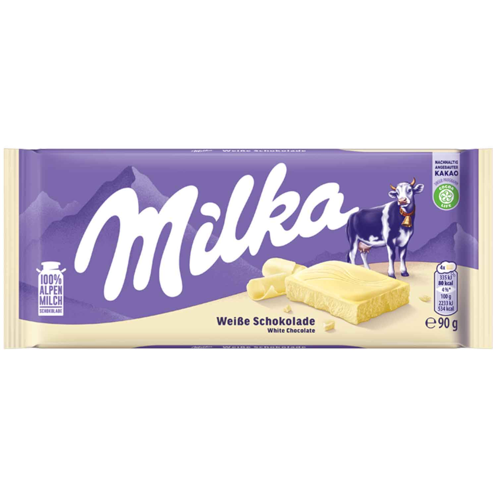 Chocolat blanc Milka 90g / 3.17oz