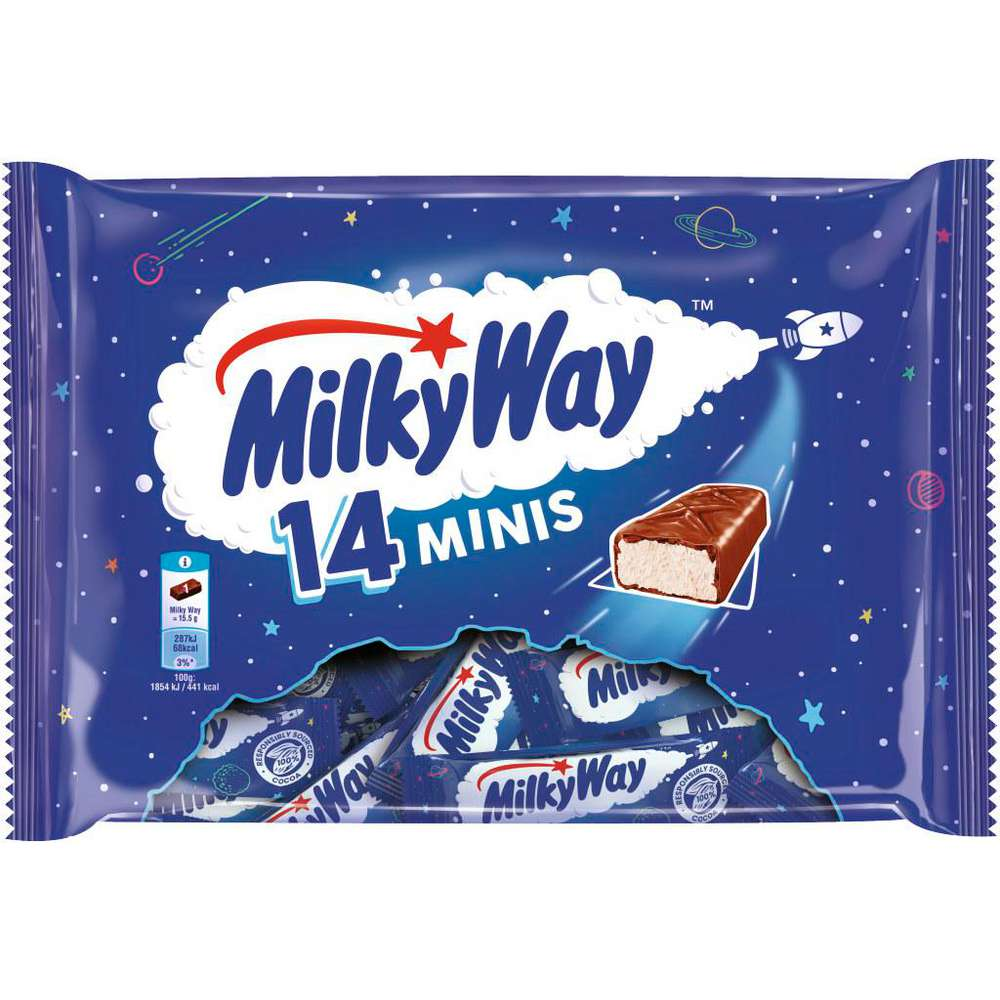 ミルキーウェイ ミニ チョコレートバー キャンディクリーム入り 227g