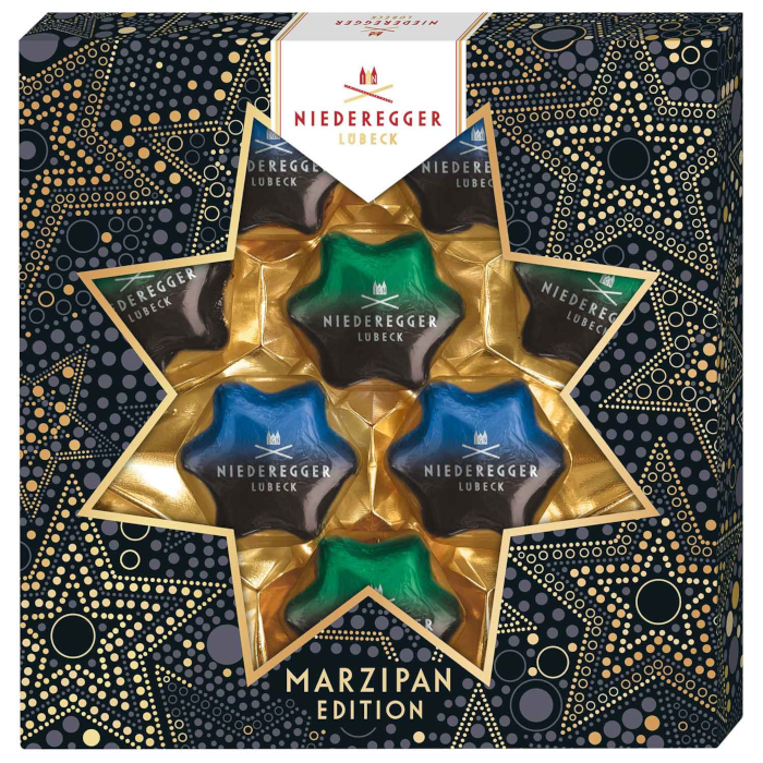 Niederegger Marzipan Stars Dark Edition 125g / 4.41oz