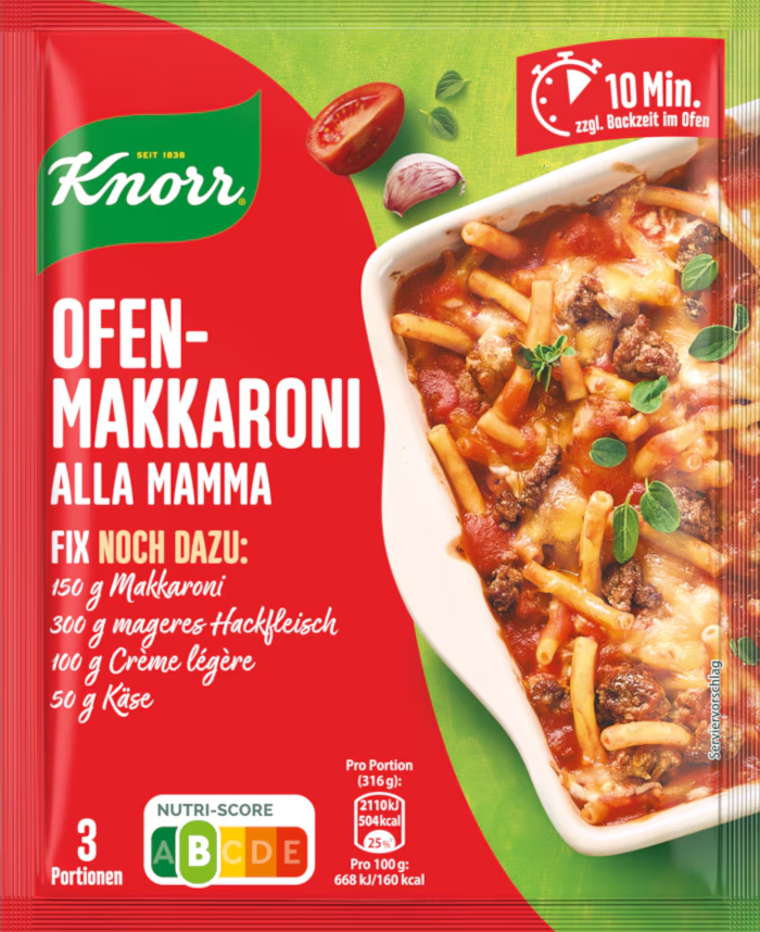 Knorr Fix voor Oven-Macaroni alla Mamma 48g / 1.69oz