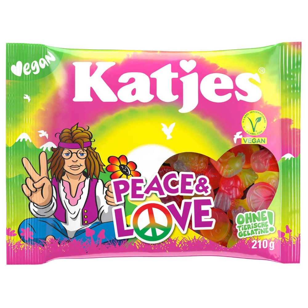 Katjes Peace & Love vegan fruit gum 175g
