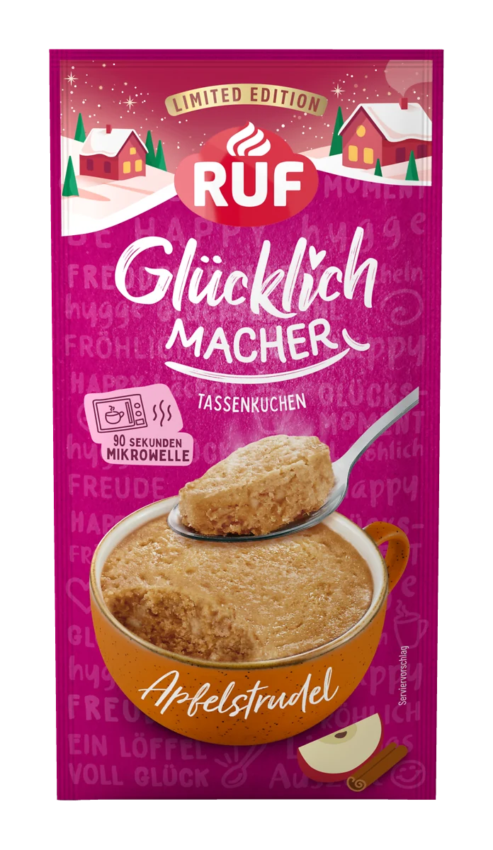 RUF Glücklichmacher Tassenkuchen Apfelstrudel 59g / 2.08oz