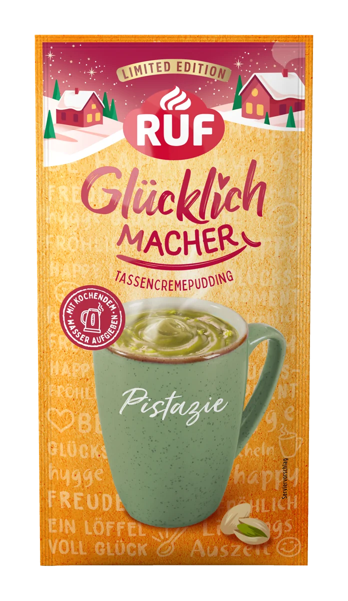 RUF Glücklichmacher Tassencremepudding Pistazie 59g / 2.08oz