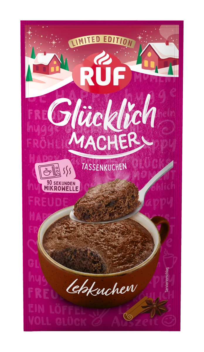 RUF Glücklichmacher Tassenkuchen Lebkuchen 59g / 2.08oz