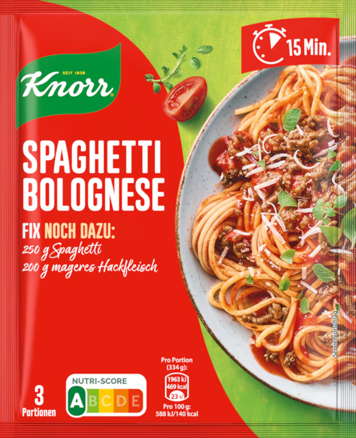 Knorr Fix Seasoning Mix for Spaghetti Bolognese 38g / 1.34oz