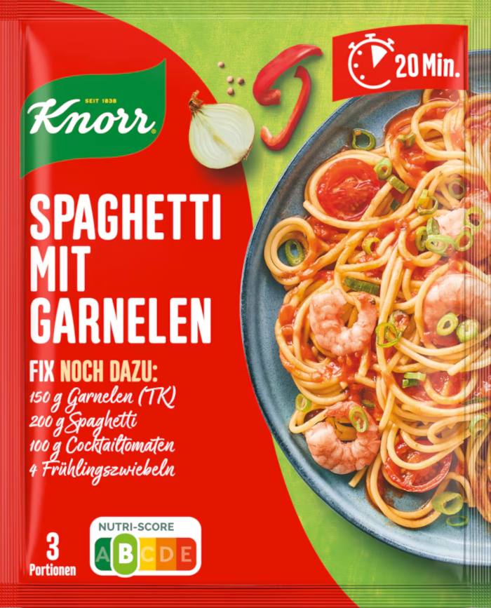 Knorr Fix voor Spaghetti met Garnalen 38g / 1.34oz