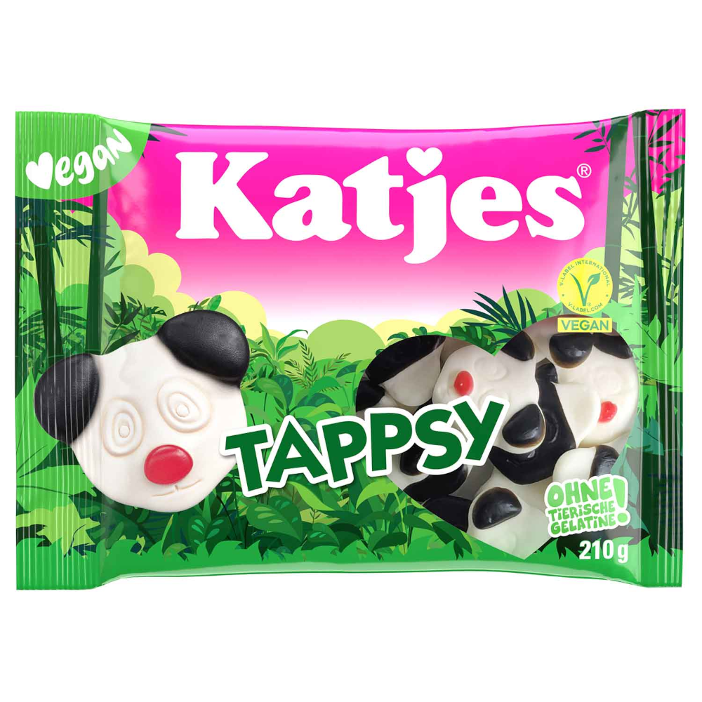 Katjes Tappsy licorice and foam sugar panda bear 175g