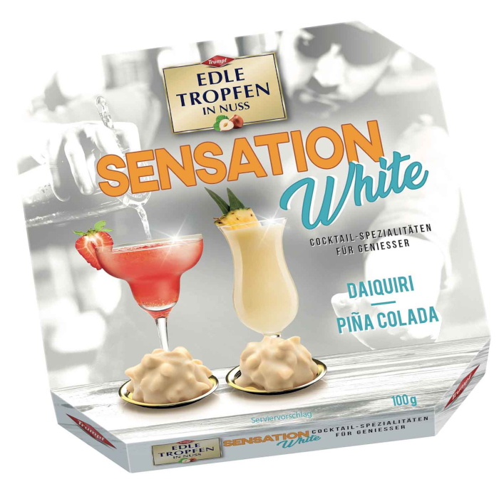 Trumpf Edle Tropfen in Nuss Sensation White 100g / 3.52oz