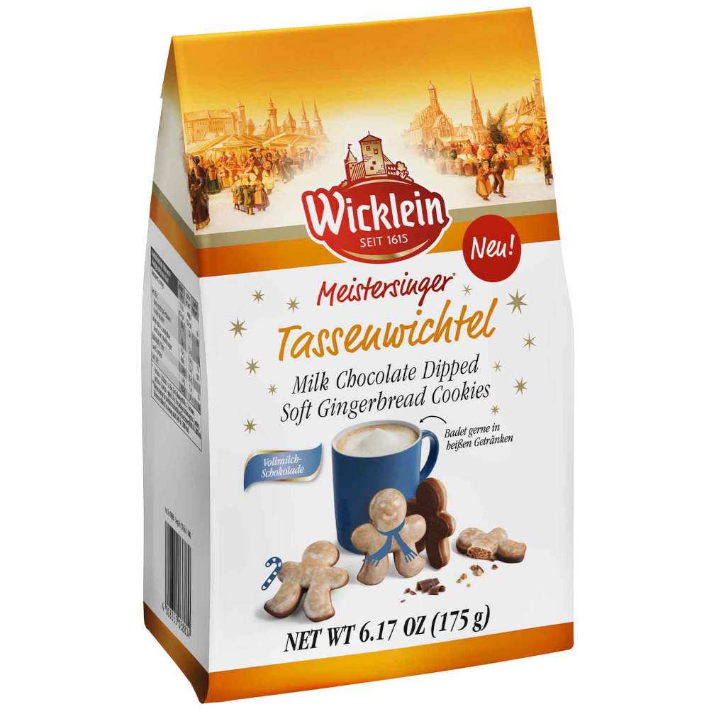 Wicklein Meistersinger Tassenwichtel glasiert mit Vollmilchschokolade 175g / 6.17oz