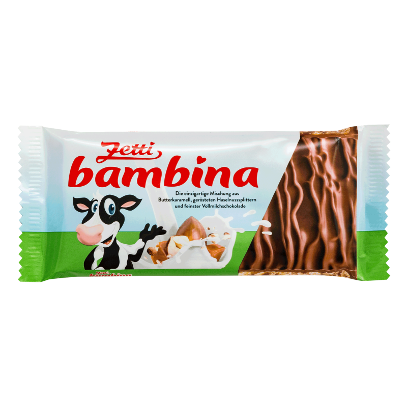 Tablette de chocolat Zetti bambina au lait entier 100g / 3.53oz