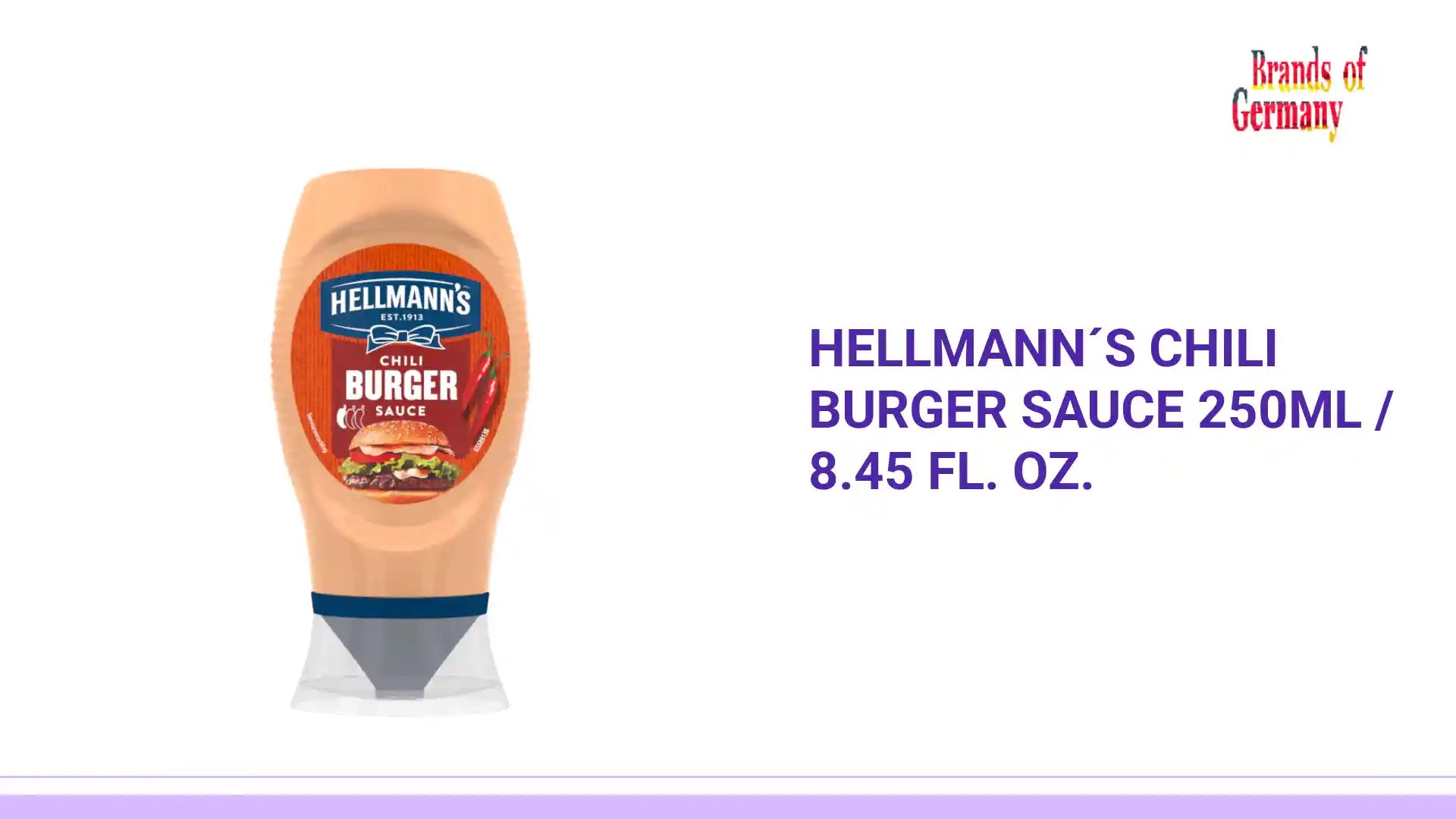 HELLMANN&acute;S Chili Burger Sauce 250ml / 8.45 fl. oz. by@Outfy