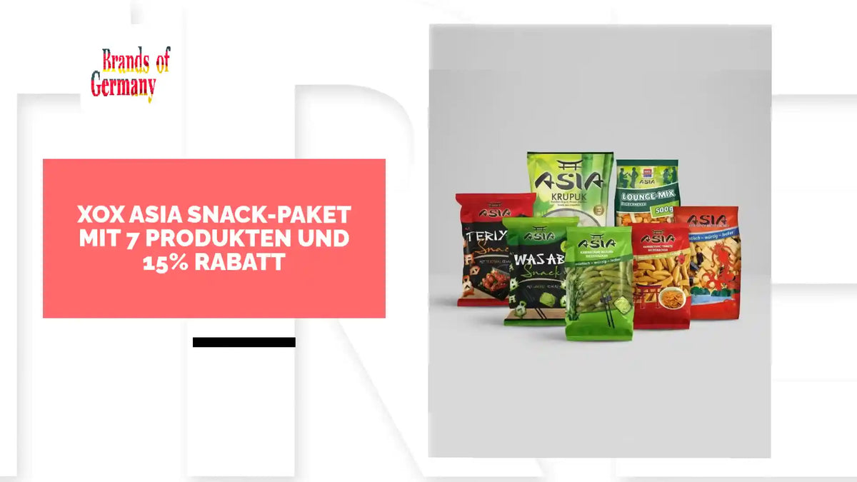 XOX Asia Snack-Paket mit 7 Produkten und 15% Rabatt by@Outfy