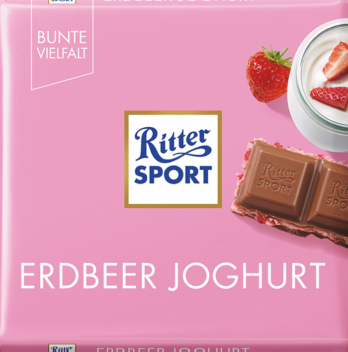 リッター ストロベリーヨーグルト 100g*24枚【Ritter SPORT】 リッター スポーツ チョコレート ストロベリー ヨーグルト 100g
